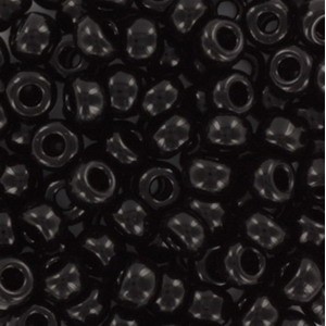 20 Grams Japanese Miyuki 6//0 Seed Bead-Black Opaque 4mm 6-401