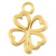 DQ metal charm 4 leaf clover Gold