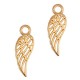 DQ metal charm Angel Wings Rose gold