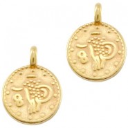 DQ metal charm Coin Gold