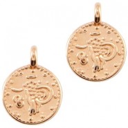 DQ metal charm Coin Rose gold