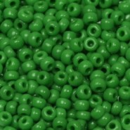 Miyuki seed beads 8/0 - Opaque green 8-411