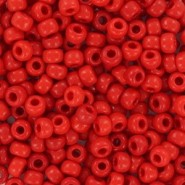 Miyuki seed beads 8/0 - Opaque red 8-408