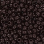 Miyuki seed beads 8/0 - Opaque chocolate 8-409
