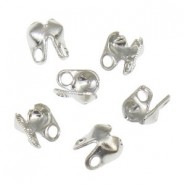 Calottes/bead tips metal 3x4mm - Antique silver