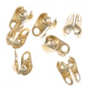 Calottes/bead tips metal 5x8mm - Gold