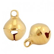 DQ metal charm 6mm Bell Gold