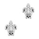 DQ metal bead Turtle Antique silver