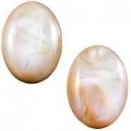 Polaris cabochon Belliride ovaal 10x13mm Beige bruin