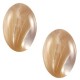 Polaris cabochon Look oval 10x13mm Beige brown