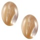 Polaris cabochon Look ovaal 10x13mm Beige bruin