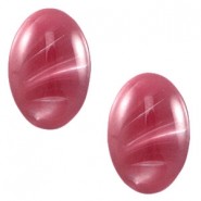 Polaris cabochon Look oval 10x13mm Rumba red