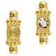 DQ Metal connector charm with setting 2 eyelets for SS24 Gold