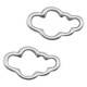 DQ metal charm Cloud Antique silver