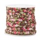 Trendy gestikt koord 6x4mm Brown - rose
