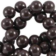 Abalorios de cristal 4mm - Opaco dark chocolate brown