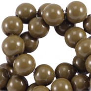 Abalorios de cristal 4mm - Opaco dark olive green