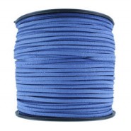 Faux Leather Suede cord 3mm - Capri blue