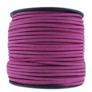 Faux Leather Suede cord 3mm - Purple pink