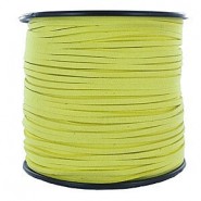 Imi Suede koord 3mm - Neon yellow