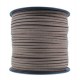 Faux Leather Suede cord 3mm - Mocca brown