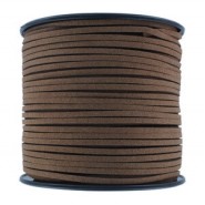 Imi Suede koord 3mm - Rust brown