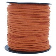 Faux Leather Suede cord 3mm - Terra cotta