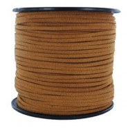 Imi Suede koord 3mm - Orange brown