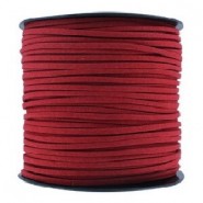 Faux Leather Suede cord 3mm - Deep red