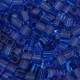 Miyuki square - cubes 4mm - Transparant capri blue 149