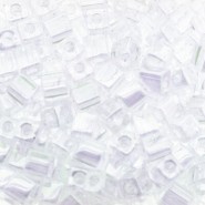 Miyuki square - cubes 4mm - Crystal luster 160