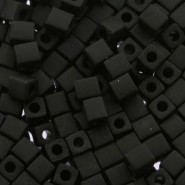 Miyuki square - cubes 4mm - Opaque matte black SB-401F