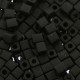 Miyuki square - cubes 4mm - Opaque matte black 401F