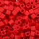 Miyuki square - cubes 4mm - Opaque vermilion red 407