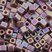 Miyuki square - cubes 4mm - Opaque mauve ab SB-410R