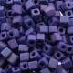 Miyuki square - cubes 4mm - Opaque cobalt matte ab SB-414FR