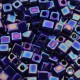 Miyuki square - cubes 4mm - Opaque cobalt ab 414R