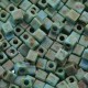 Miyuki square - cubes 4mm - Opaque picasso blue SB-4514