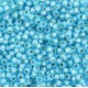 Miyuki seed beads 11/0 -  Silverlined alabaster dyed aqua 11-647