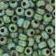 Miyuki seed beads 6/0 - Opaque picasso turquoise blue 6-4514