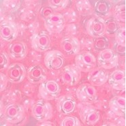 Miyuki rocailles kralen 6/0 - Pink lined crystal 6-207