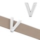 DQ Metall Schieber Buchstabe V für flach 10mm leder Antik silber 