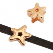 DQ metal slider Star Ø 3x2mm Rosegold