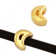 DQ metal slider Moon Ø 3x2mm Gold