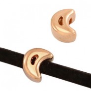 DQ metal slider Moon Ø 3x2mm Rosegold