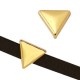 DQ metal slider Triangle Ø 5x2mm Gold