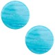 Polaris cabochon 7mm Sparkle dust Caribbean blue