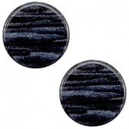 Polaris cabochon 12mm Sparkle dust Indigo blue