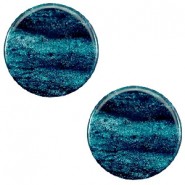 Polaris cabochon 7mm Sparkle dust Blue zircon