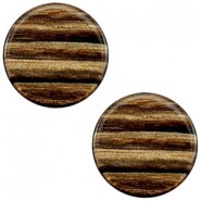 Polaris cabochon 12mm Sparkle dust Smoke topaz
